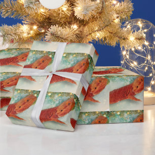Teak the Bearded Dragon Wrapping Paper Roll Geschenkpapier