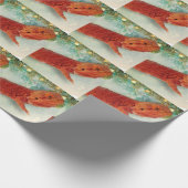 Teak the Bearded Dragon Wrapping Paper Roll Geschenkpapier (Ecke)