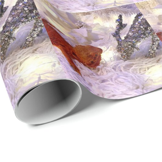 Teak the Bearded Dragon Wrapping Paper Roll Geschenkpapier (Rolleneckpunkt)