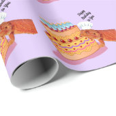 Teak the Birthday Beardie (Bartter Drache) Geschenkpapier (Rolleneckpunkt)