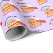 Teak the Birthday Beardie (Bartter Drache) Geschenkpapier (Rolleneckpunkt)