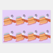 Teak the Birthday Beardie (Bartter Drache) Geschenkpapier Set (Vorderseite 2)