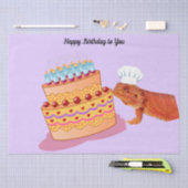 Teak the Birthday Beardie (Bartter Drache) Seidenpapier (Handwerk)