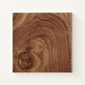 Teak Wood Grain Foto Minimalistisches Innendesign Notizblock (Rückseite)
