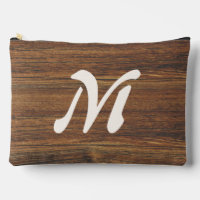 Teak Wood Grain mit Monogramm