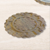 Teak Wood Scroll Design kundenspezifisch Untersetzer (angewinkelt)