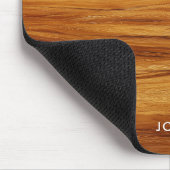 Teakholzmaserung Foto Mousepad (Ecke)
