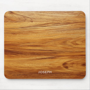 Teakholzmaserung Foto Mousepad