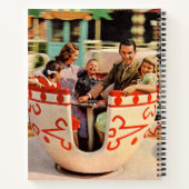 Teakup-Fahrt im Vergnügungspark der 60er Jahre Notizblock (Rückseite)