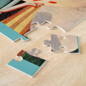 Teakup-Fahrt im Vergnügungspark der 60er Jahre Puzzle (Seite)