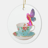 Teakup Fairy, Blume Fairy, Müsligeschenke, Keramik Ornament (Links)