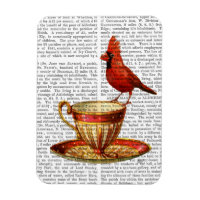 Teakup und roter Kardinal