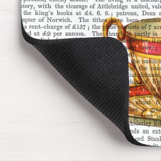 Teakup und roter Kardinal Mousepad (Ecke)