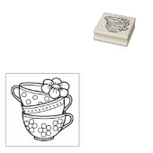 Teakups Gummistempel (Stempel)