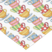 Teakups - Illustration Tischdecke (Schrägansicht)