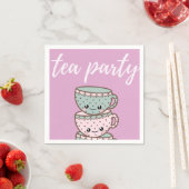 Teakups Pink Tee Party Serviette (Beispiel)