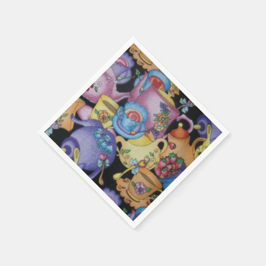 Teakups und Teapots Serviette (Ecke)