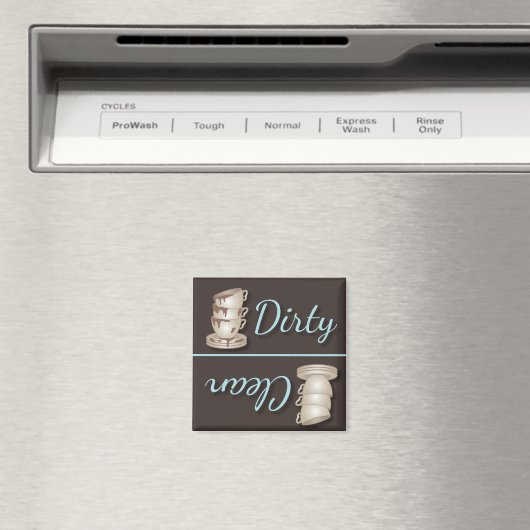 Teakups Unsaubere oder saubere Kühlschrank-Magnete Magnet (In Situ (Geschirrspüler))