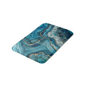 Teal-Achat-Badematte Badematte (Schrägansicht)