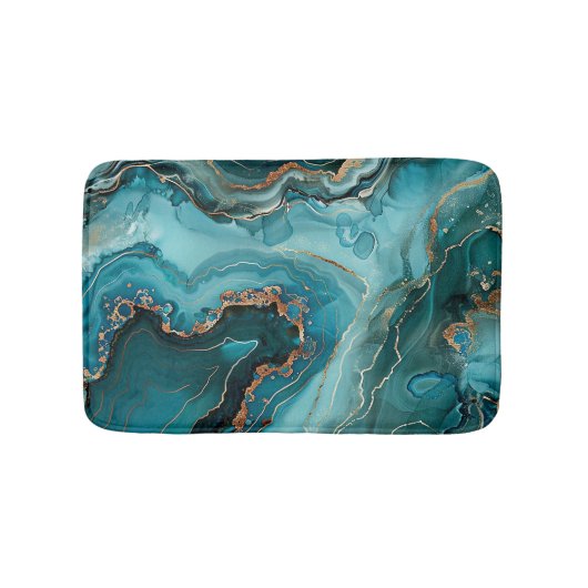 Teal-Achat-Badematte Badematte (Vorderseite)