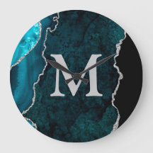 Teal Agate Personalized Monogram Acrylic