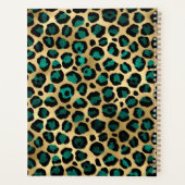 Teal and Gold Leopard Series Design 14 Planer (Rückseite)