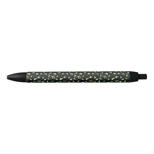 Teal and Gold Leopard Series Design 1 Kugelschreiber (Vorderseite)