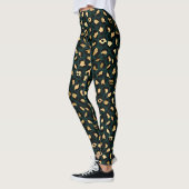 Teal and Gold Leopard Series Design 1 Leggings (Links)