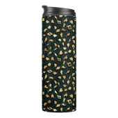 Teal and Gold Leopard Series Design 1 Thermosbecher (Nach rechts gedreht)