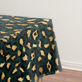 Teal and Gold Leopard Series Design 1 Tischdecke (Beispiel)