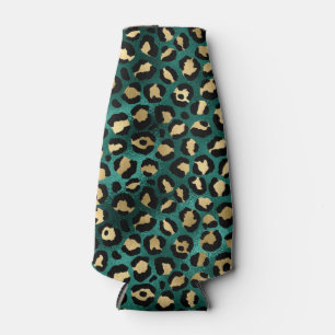 Teal and Gold Leopard Series Design 3 Flaschenkühler