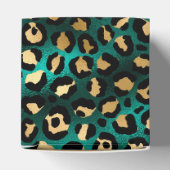 Teal and Gold Leopard Series Design 3 Geschenkschachtel (Oben)