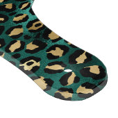 Teal and Gold Leopard Series Design 3 Schneidebrett (Ecke)