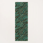 Teal and Gold Leopard Series Design 3 Yogamatte (Rückseite)