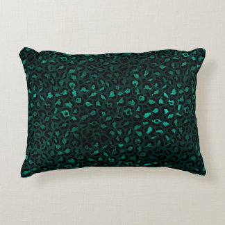 Teal and Gold Leopard Series Design 4 Dekokissen