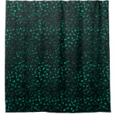 Teal and Gold Leopard Series Design 4 Duschvorhang (Vorderseite)