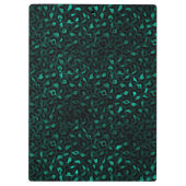 Teal and Gold Leopard Series Design 4 Klemmbrett (Rückseite)