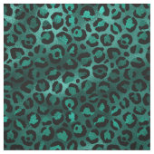 Teal and Gold Leopard Series Design 4 Stoff (Muster)