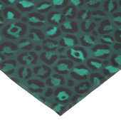 Teal and Gold Leopard Series Design 4 Tischdecke (Schrägansicht)