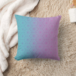 Teal and lavender throw pillow kissen