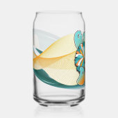 Teal and Orange Game day Dosenglas (Vorderseite)