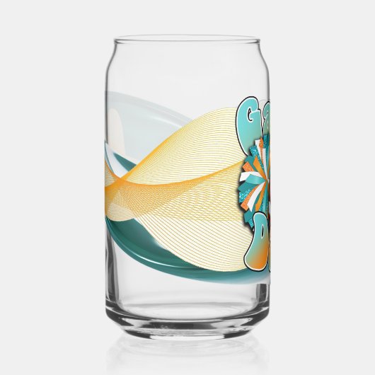 Teal and Orange Game day Dosenglas (Vorderseite)