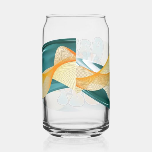 Teal and Orange Game day Dosenglas (Rechts)