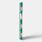 Teal And Orange Shapes Pattern Case-Mate iPhone Hülle (Rückseite / Rechts)