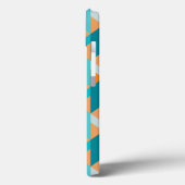 Teal And Orange Shapes Pattern Case-Mate iPhone Hülle (Rückseite / Links)