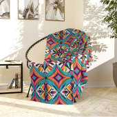 Teal and Orange Tribal Fleecedecke