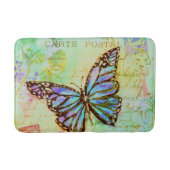 Teal and purple butterfly badematte (Vorderseite)