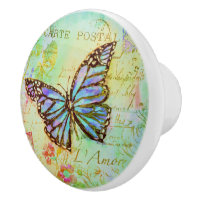 Teal and purple butterfly