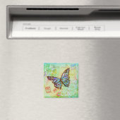 Teal and purple butterfly magnet (In Situ (Geschirrspüler))