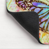 Teal and purple butterfly mousepad (Ecke)